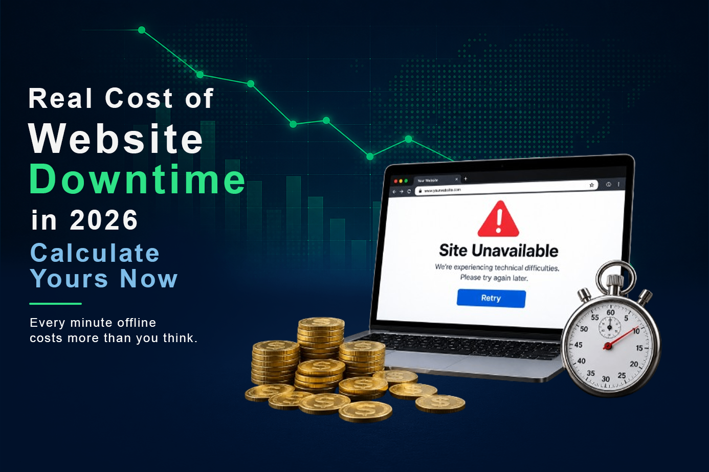 Real Cost of Website Downtime in 2026: Calculate Yours Now